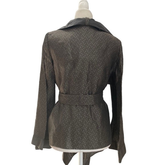 Giorgio Armani Belted Jacket Overcoat Draped Silhouette - Picture 5 of 13